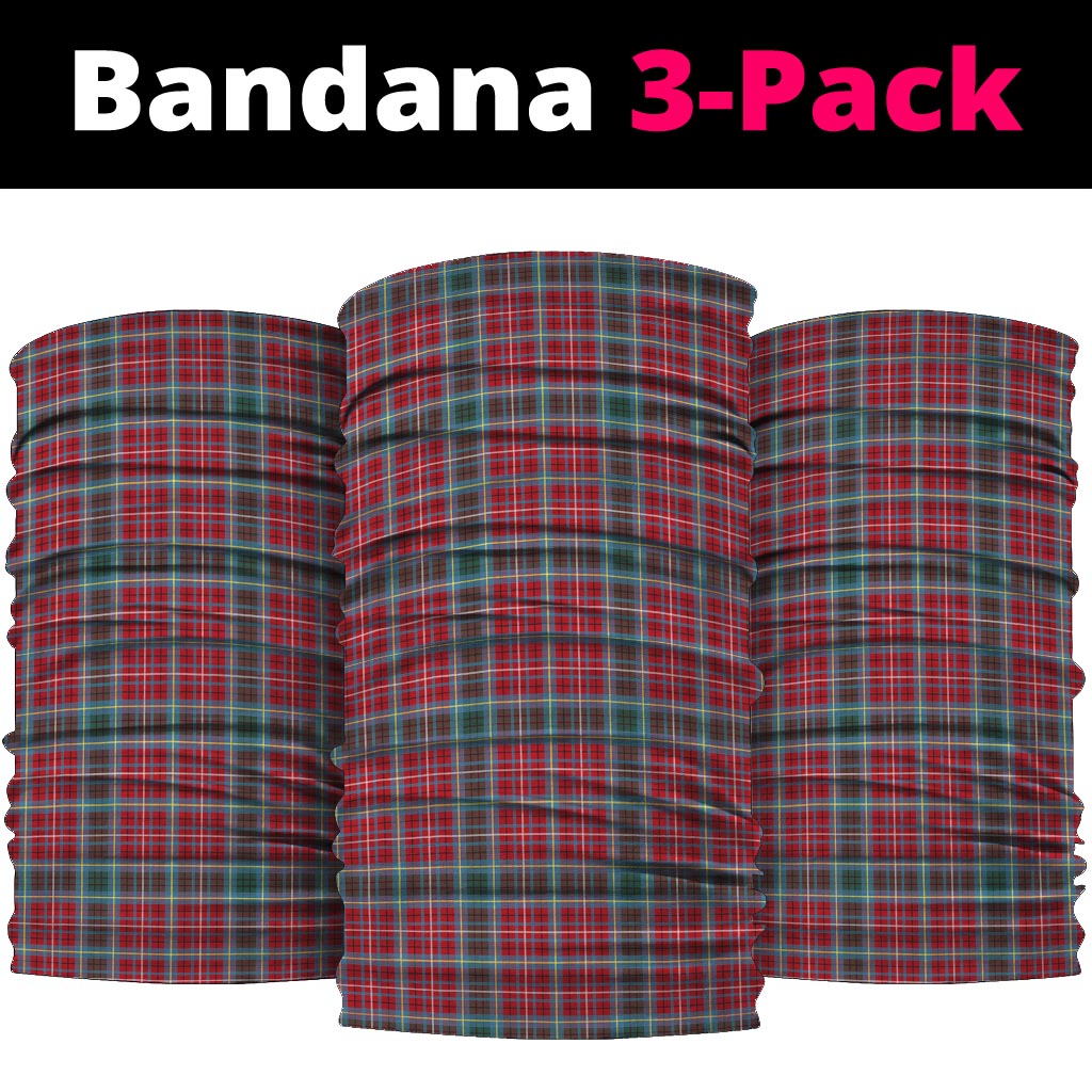 British Columbia Province Canada Tartan Neck Gaiters, Tartan Bandanas, Tartan Head Band One Size - Tartanvibesclothing