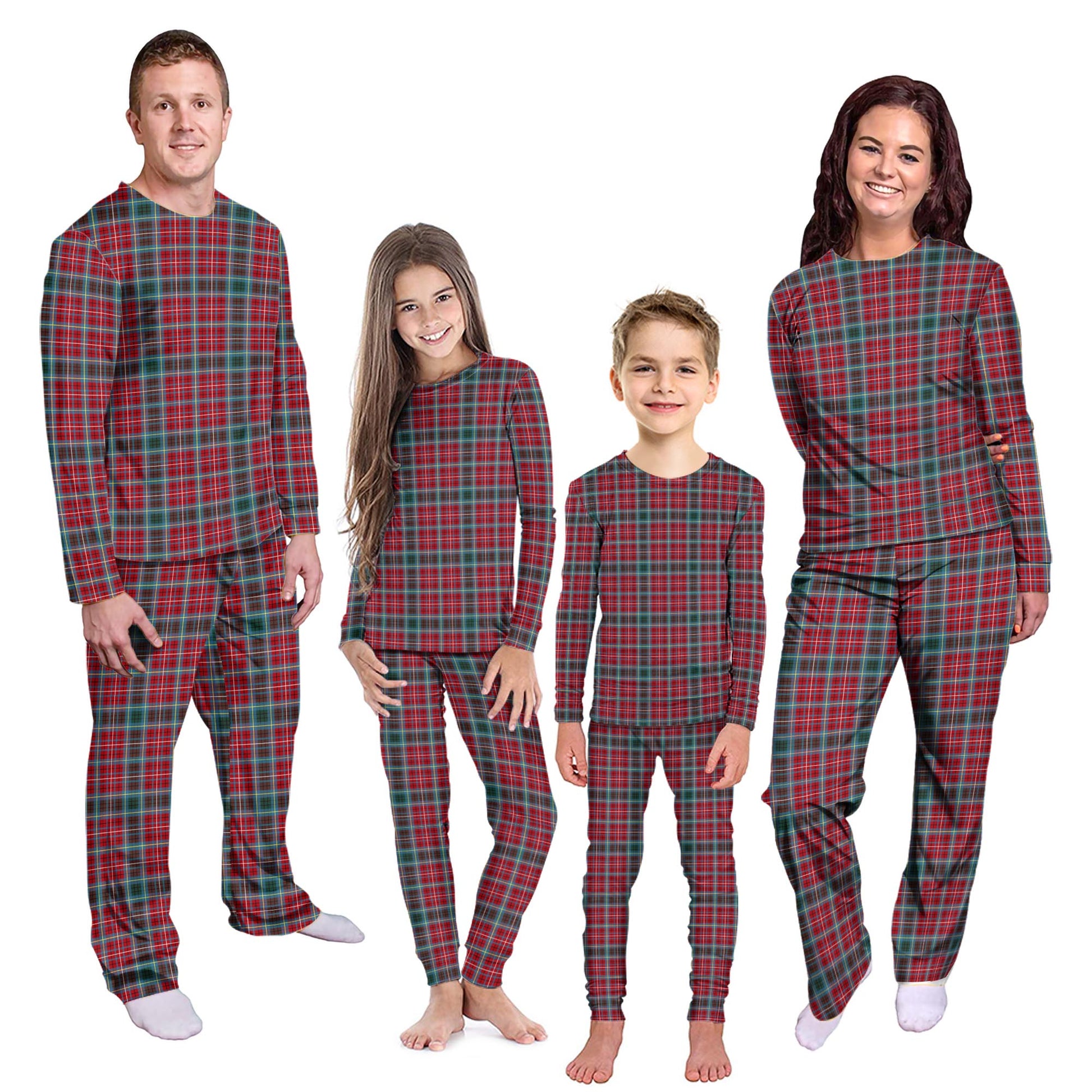 British Columbia Province Canada Tartan Pajamas Family Set Kid - Tartan Vibes Clothing