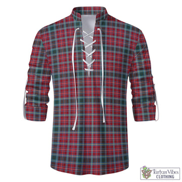 British Columbia Province Canada Tartan Men's Scottish Traditional Jacobite Ghillie Kilt Shirt