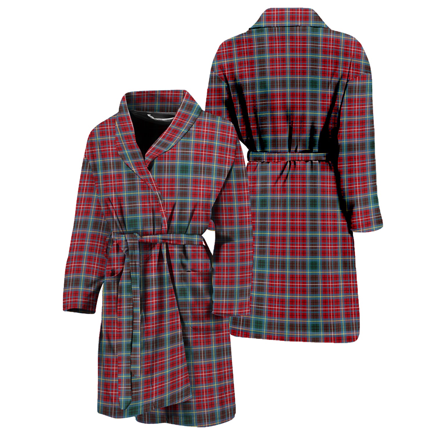 British Columbia Province Canada Tartan Bathrobe Women Universal Fit - Tartanvibesclothing