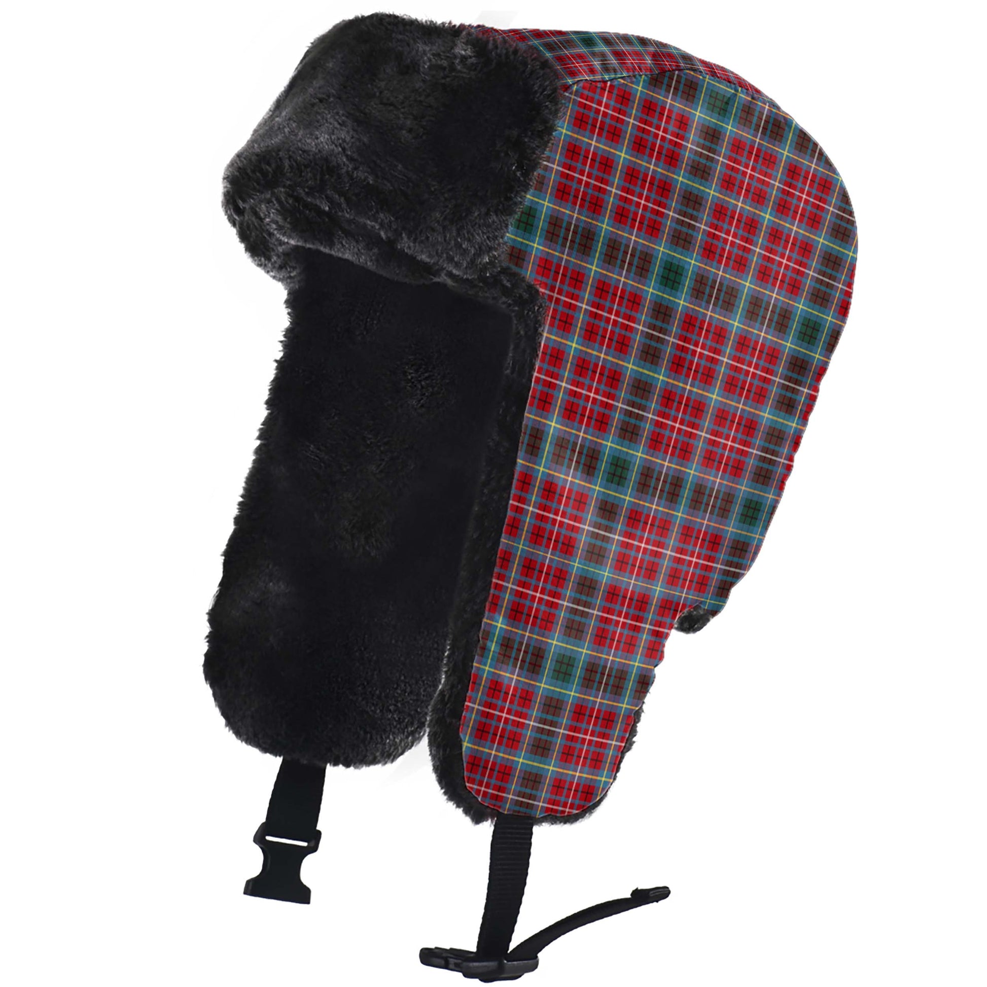 British Columbia Province Canada Tartan Winter Trapper Hat - Tartanvibesclothing