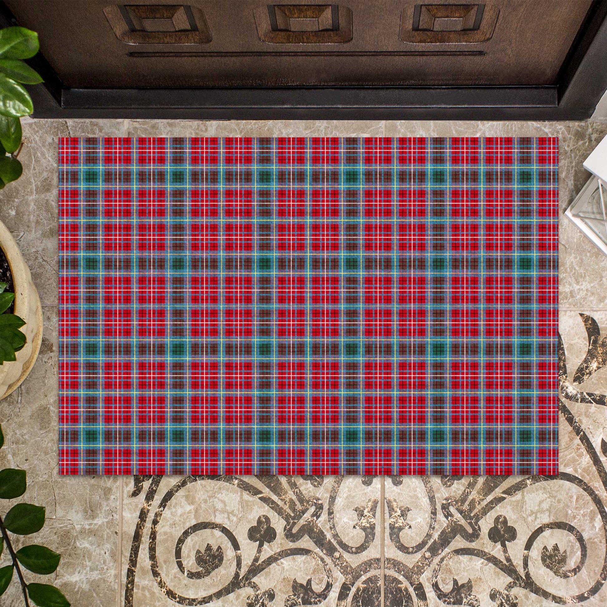 British Columbia Province Canada Tartan Door Mat - Tartanvibesclothing