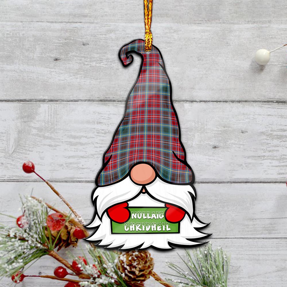 British Columbia Province Canada Gnome Christmas Ornament with His Tartan Christmas Hat - Tartan Vibes Clothing