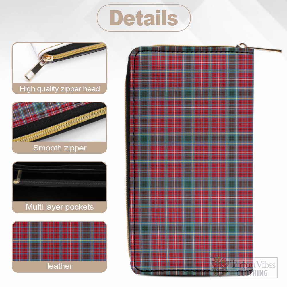 Tartan Vibes Clothing British Columbia Province Canada Tartan Women's Leather Wallet