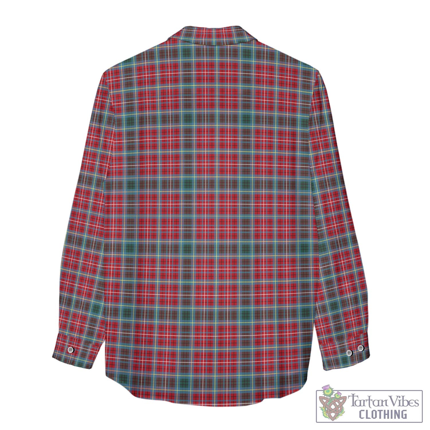 British Columbia Province Canada Tartan Womens Casual Shirt