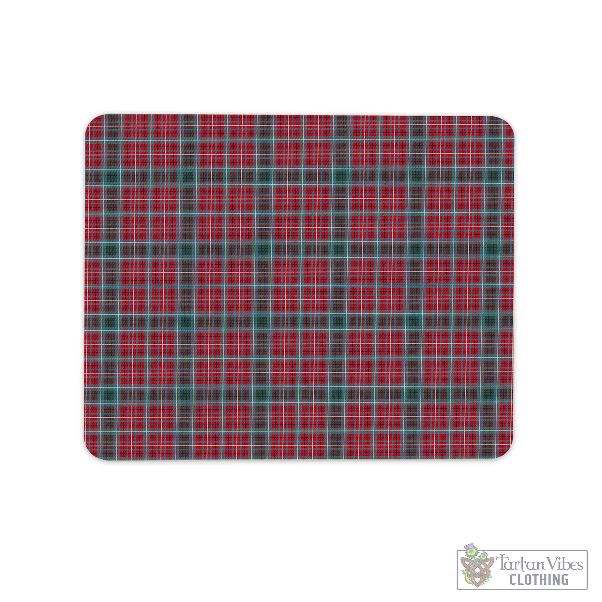 Tartan Vibes Clothing British Columbia Province Canada Tartan Mouse Pad