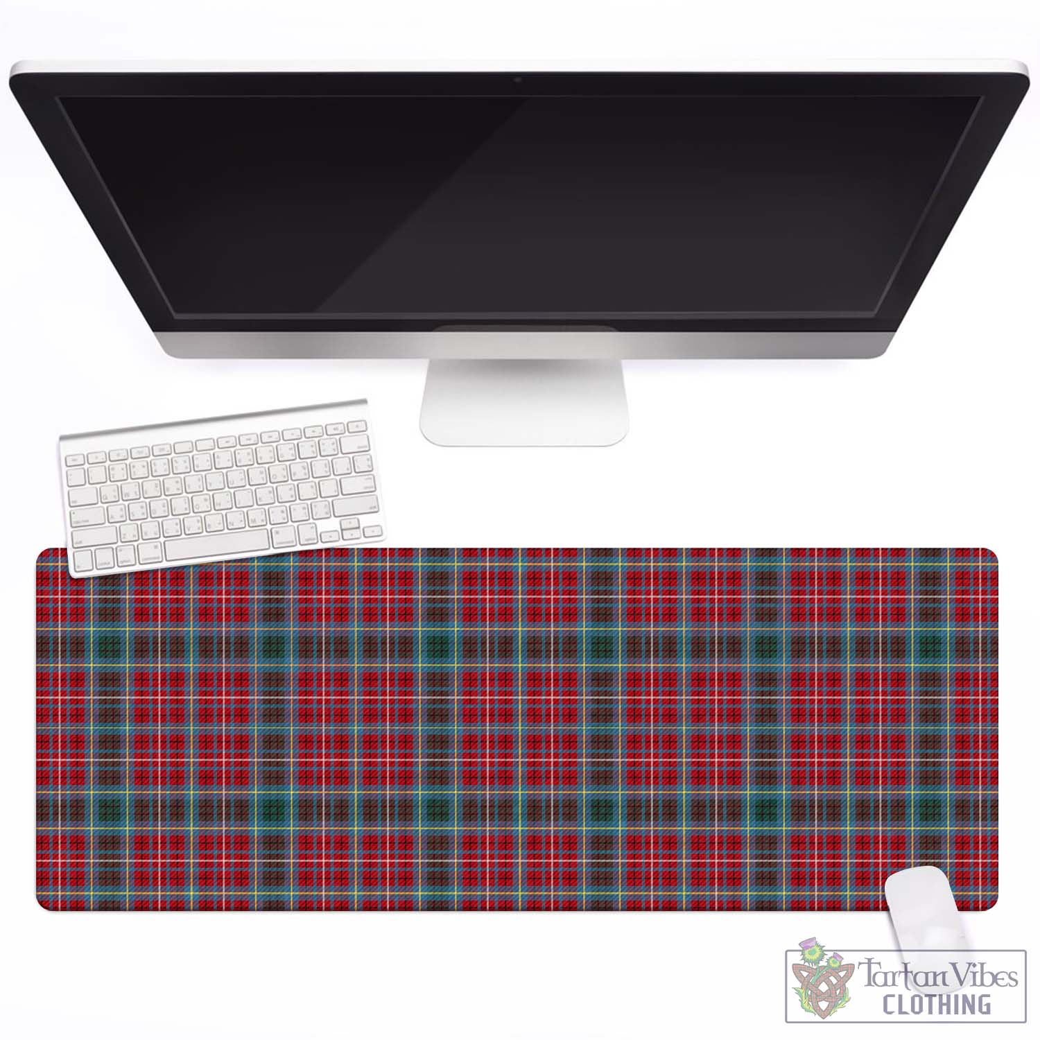 Tartan Vibes Clothing British Columbia Province Canada Tartan Mouse Pad