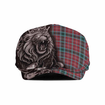 British Columbia Province Canada Tartan Flat Cap, Jeff Cap Roaring Lion Heritage