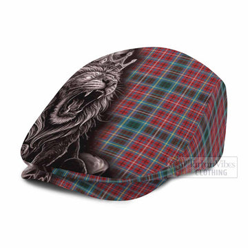 British Columbia Province Canada Tartan Flat Cap, Jeff Cap Roaring Lion Heritage