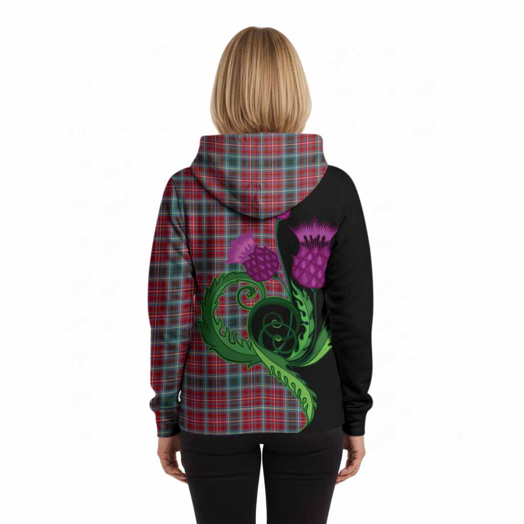 British Columbia Province Canada Tartan Hoodie Traditional Scottish Thistle
