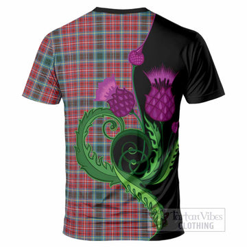 British Columbia Province Canada Tartan T-Shirt Traditional Scottish Thistle