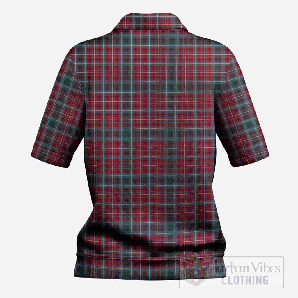 British Columbia Province Canada Tartan Women’s Polo Sweater Top