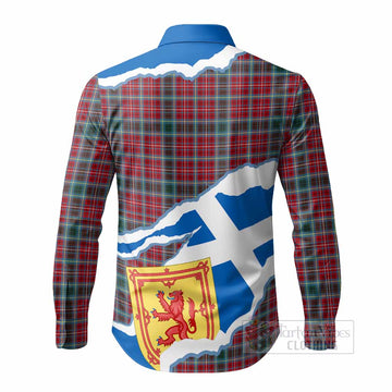 British Columbia Scotland Football Tartan Long Sleeve Button Shirts We'll Be Coming