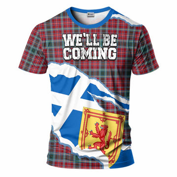 British Columbia Scotland Football Tartan T-Shirt We'll Be Coming