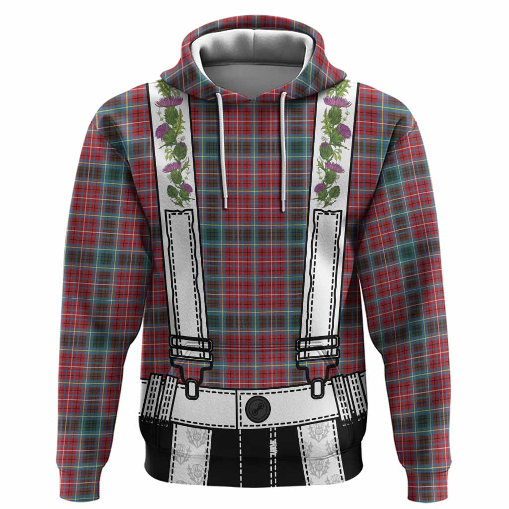 British Columbia Tartan Lederhosen Costume Hoodie Scotland Thistle Floral