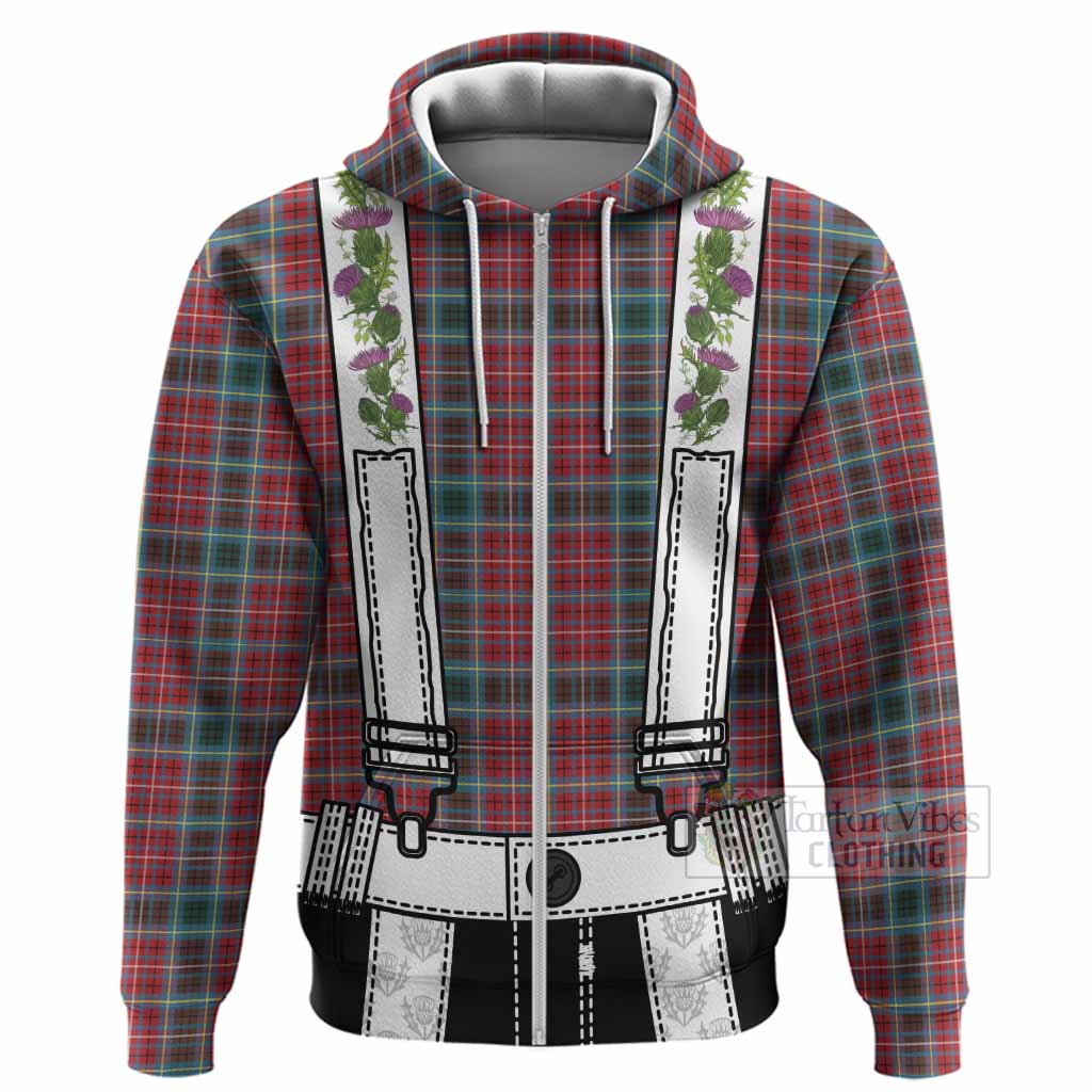 British Columbia Tartan Lederhosen Costume Hoodie Scotland Thistle Floral