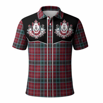 British Columbia Tartan Polo Shirt Horseshoe Ornament Kid - Tartan Vibes Clothing
