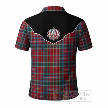 British Columbia Tartan Polo Shirt Horseshoe Ornament - Tartan Vibes Clothing