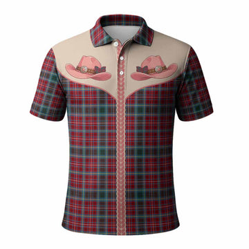 British Columbia Tartan Polo Shirt Wee Coo Cowgirl Cute Style Kid - Tartan Vibes Clothing
