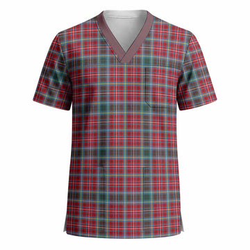 British Columbia Tartan Scrub Top - Tartan Vibes Clothing