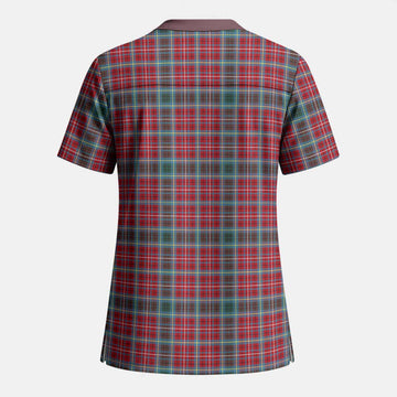 British Columbia Tartan Scrub Top - Tartan Vibes Clothing