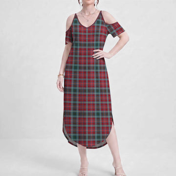 British Columbia Tartan Summer Maxi Dress - Tartan Vibes Clothing
