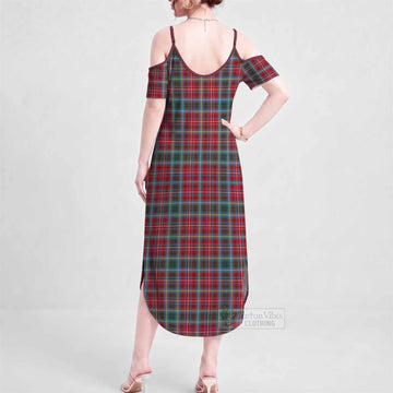 British Columbia Tartan Summer Maxi Dress - Tartan Vibes Clothing