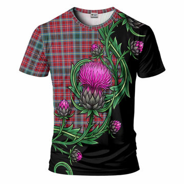 British Columbia Tartan T-Shirt Resilient Scottish Thistle