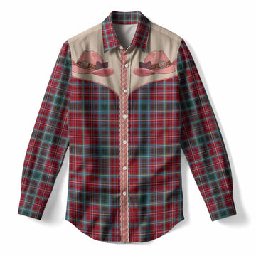 British Columbia Tartan Women Casual Shirt Wee Coo Cowgirl Cute Style Female - Tartan Vibes Clothing