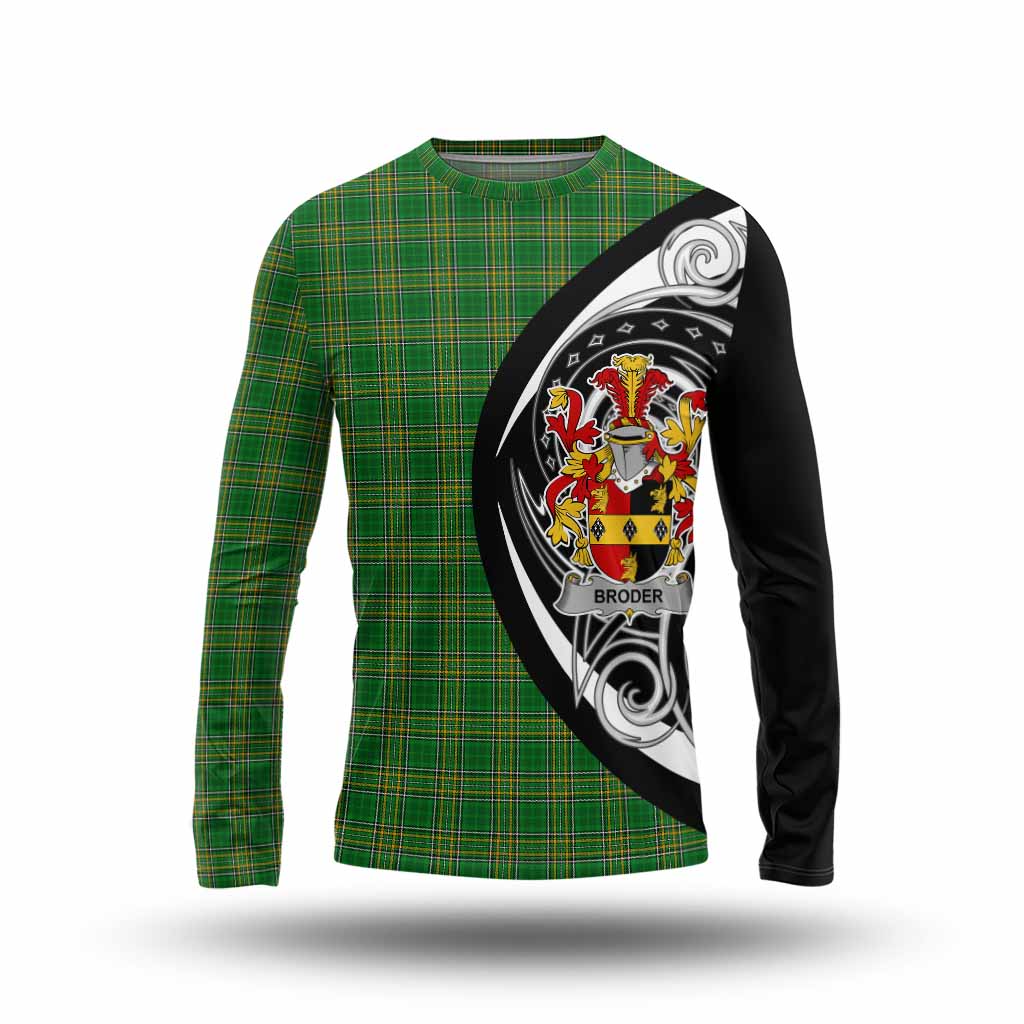 Broder Irish Clan Long Sleeve T-Shirt Celtic Circle Style Unisex - Tartan Vibes Clothing