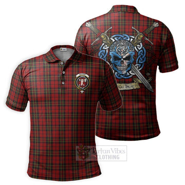 Brodie Tartan Polo Shirt with Family Crest Celtic Skull Style Kid - Tartan Vibes Clothing