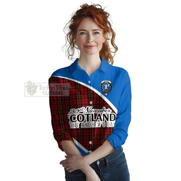 Brodie Family Crest Tartan Women's Casual Shirt Celebrate Saint Andrew's Day in Style Female - Tartan Vibes Clothing