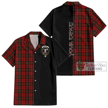 Brodie Tartan Hawaiian Shirt with Family Crest and Half Of Me Style Kid - Tartan Vibes Clothing