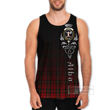 Brodie Tartan Men's Tank Top Featuring Alba Gu Brath Family Crest Celtic Inspired Men - Tartan Vibes Clothing