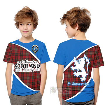 Brodie Family Crest Tartan Kid T-Shirt Celebrate Saint Andrew's Day in Style Youth XL Size14 - Tartan Vibes Clothing