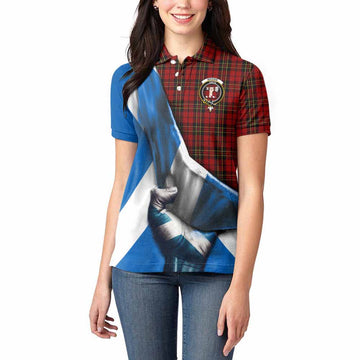 Brodie Tartan Women's Polo Shirt with Family Crest Scotland Patriotic Style Women - Tartan Vibes Clothing