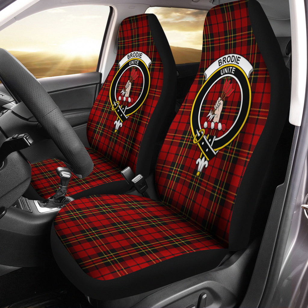 Brodie Tartan Car Seat Cover with Family Crest One Size - Tartan Vibes Clothing