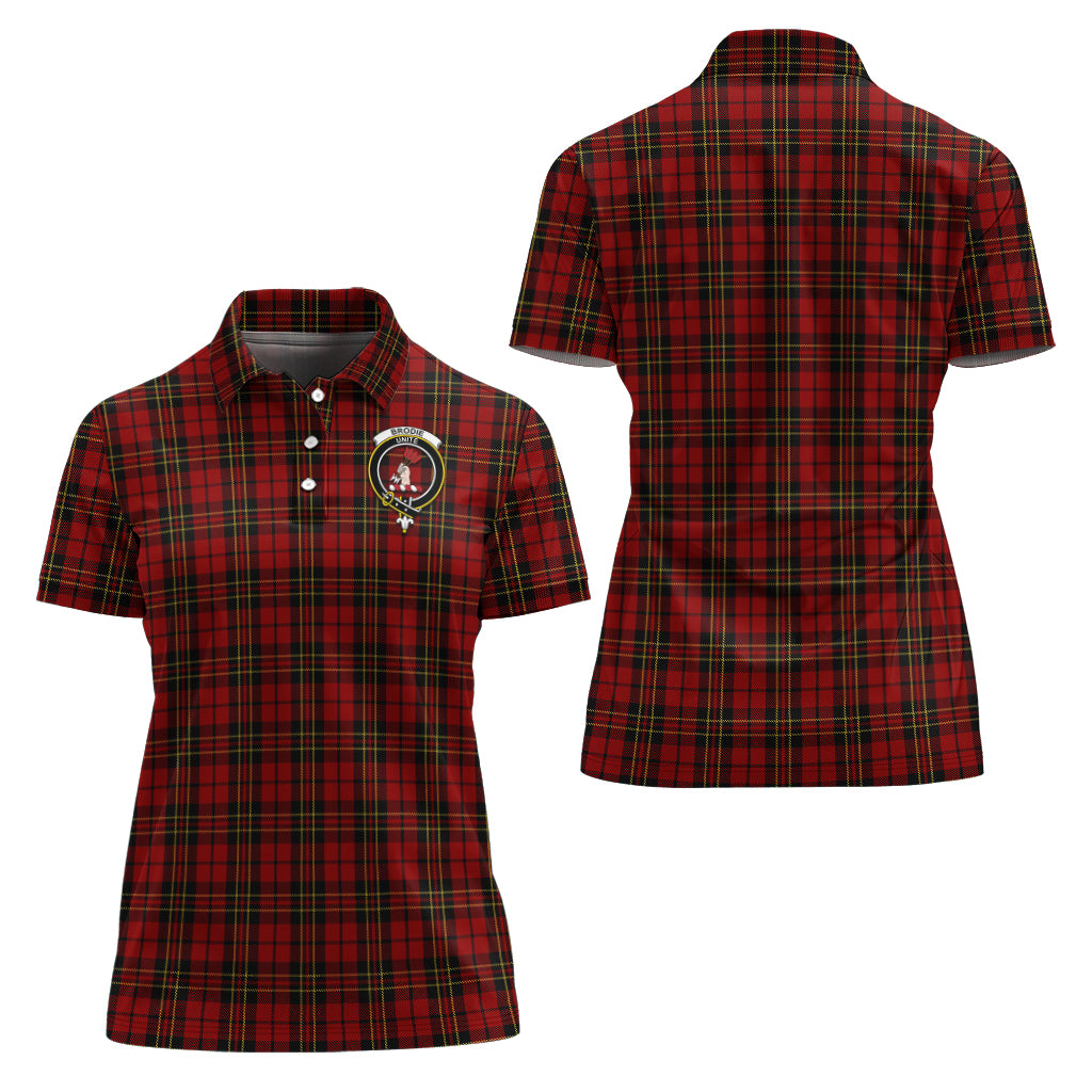 Brodie Tartan Polo Shirt with Family Crest For Women Women - Tartanvibesclothing
