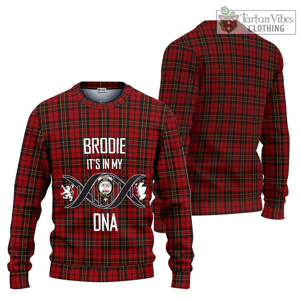 Brodie Tartan Ugly Sweater with Family Crest DNA In Me Style Unisex - Tartan Vibes Clothing