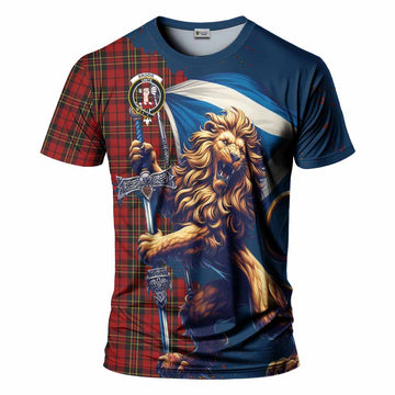 Brodie Tartan Family Crest T-Shirt with Scottish Majestic Lion Kid's Shirt - Tartan Vibes Clothing
