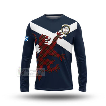 Brodie Tartan Lion Rampant Long Sleeve T-Shirt Proudly Display Your Heritage with Alba Gu Brath and Clan Name Unisex - Tartan Vibes Clothing