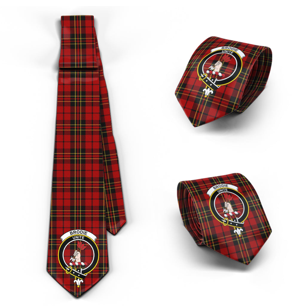 Brodie Tartan Classic Necktie with Family Crest Necktie One Size - Tartanvibesclothing