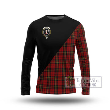 Brodie Tartan Long Sleeve T-Shirt with Family Crest and Military Logo Style Unisex - Tartan Vibes Clothing