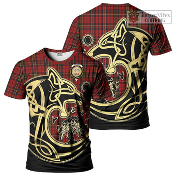 Brodie Tartan T-Shirt with Family Crest Celtic Wolf Style Kid's Shirt - Tartan Vibes Clothing