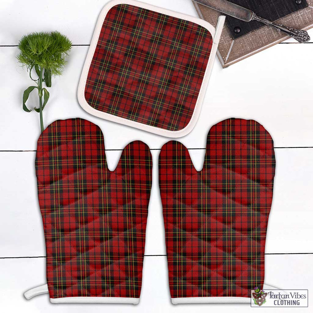 Brodie Tartan Combo Oven Mitt & Pot-Holder Combo 2 Oven Mitt & 1 Pot-Holder Black - Tartan Vibes Clothing