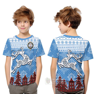 Brodie Clan Christmas Kid T-Shirt Celtic Reindeer Style Youth XL Size14 - Tartan Vibes Clothing