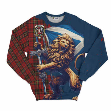 Brodie Tartan Family Crest Sweatshirt with Scottish Majestic Lion Unisex - Tartan Vibes Clothing