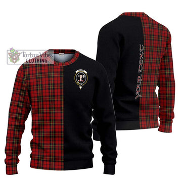 Brodie Tartan Ugly Sweater with Family Crest and Half Of Me Style Unisex - Tartan Vibes Clothing