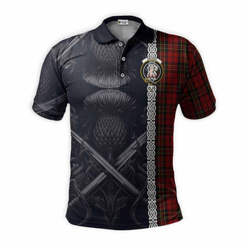Brodie Tartan Polo Shirt with Family Crest Cross Sword Thistle Celtic Vibes Kid - Tartan Vibes Clothing