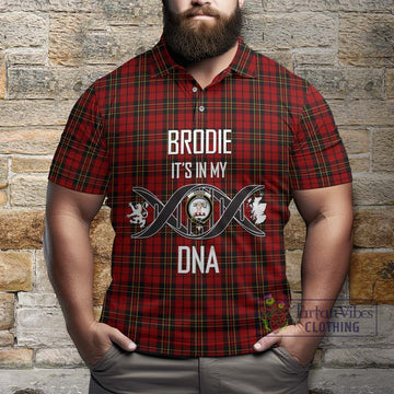 Brodie Tartan Polo Shirt with Family Crest DNA In Me Style Kid - Tartan Vibes Clothing